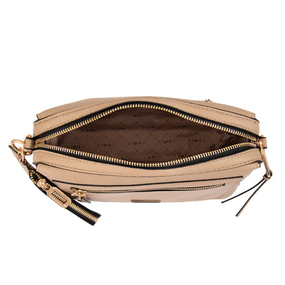 Cartera bandolera zia beige