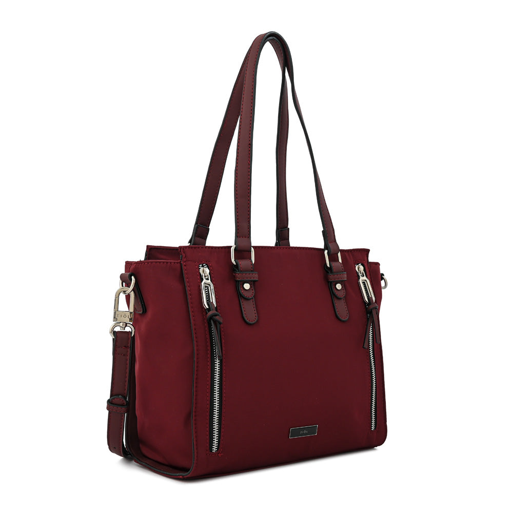 Cartera tote tres divisiones penny grande burdeo