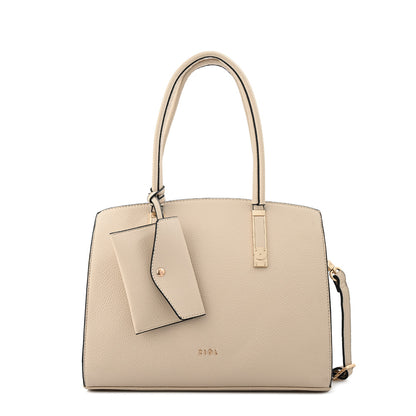 Cartera tote grande yanina blanco crudo
