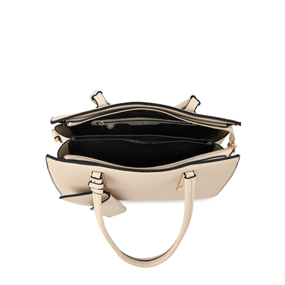 Cartera tote grande yanina blanco crudo