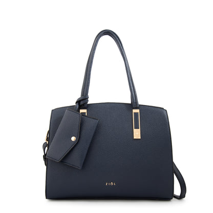 Cartera tote yanina azul oscuro