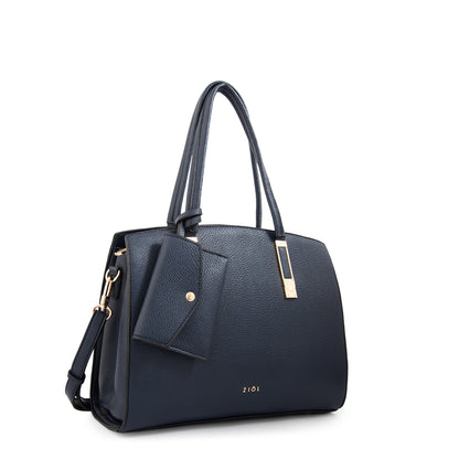 Cartera tote yanina azul oscuro
