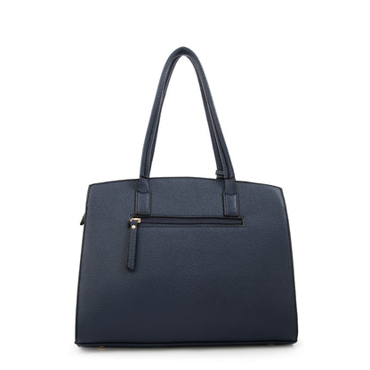 Cartera tote yanina azul oscuro
