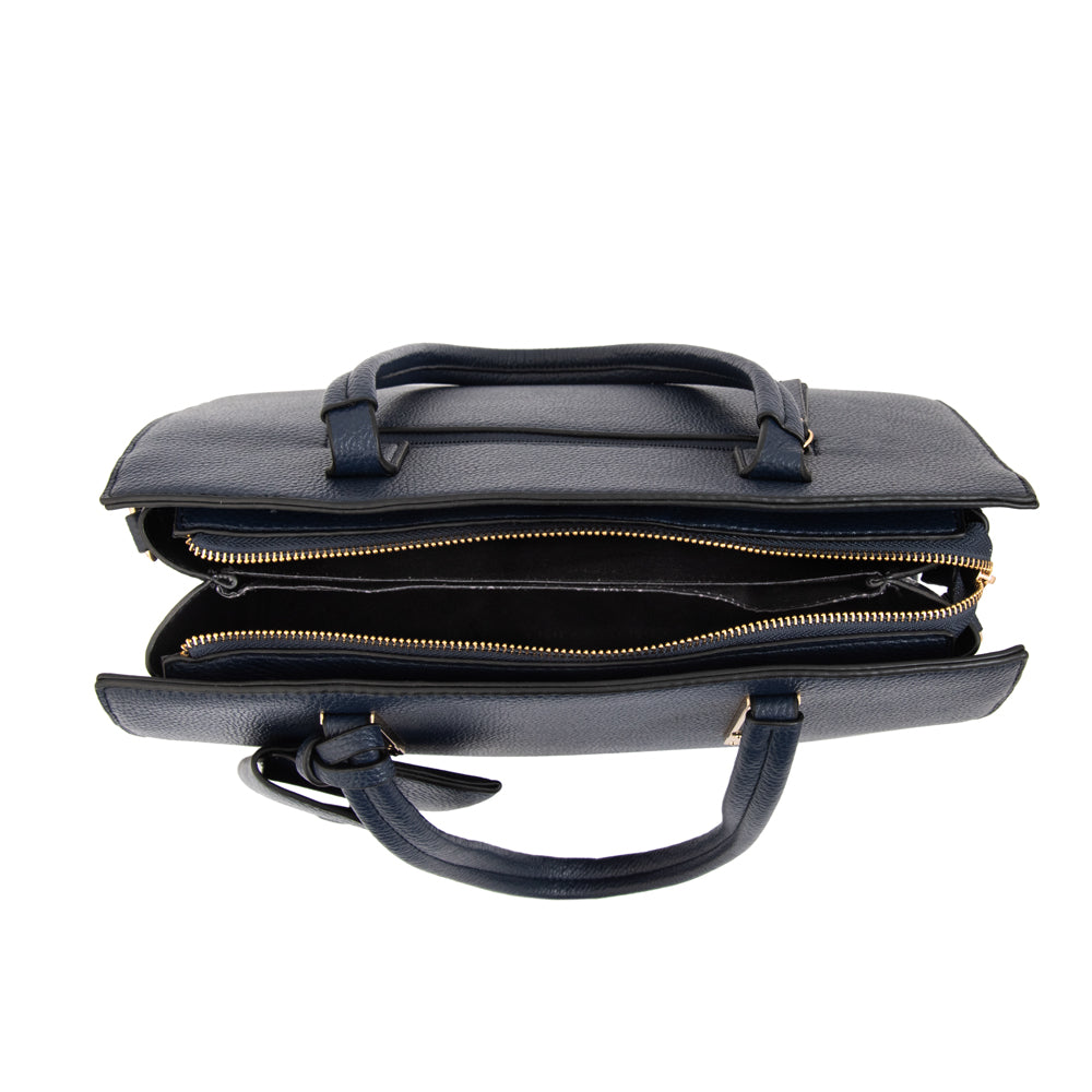 Cartera tote yanina azul oscuro