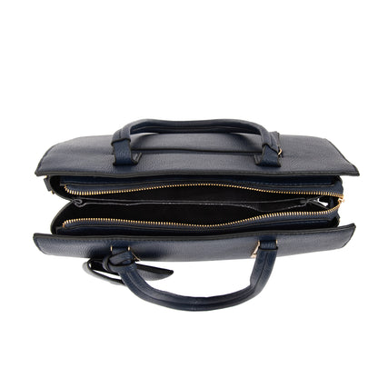 Cartera tote yanina azul oscuro