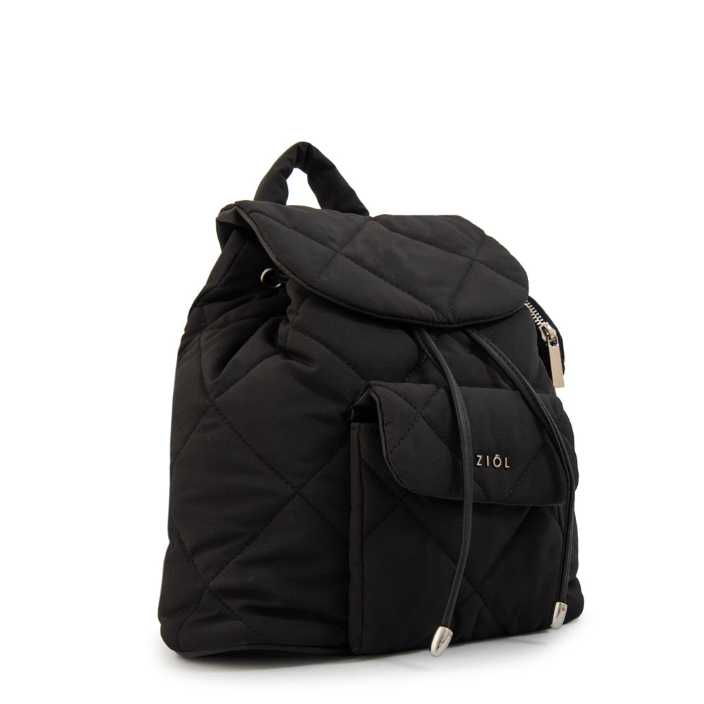 Mochila con tapa linn mediana negro