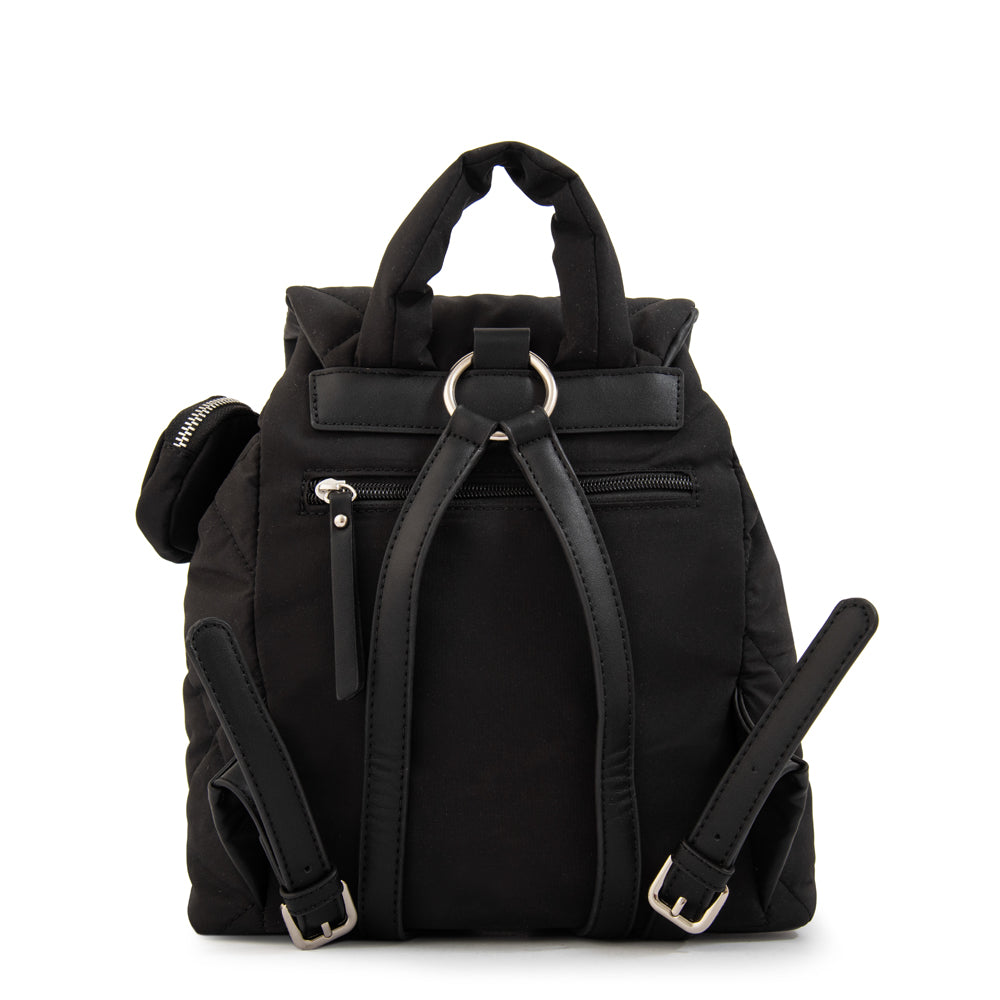 Mochila con tapa linn mediana negro