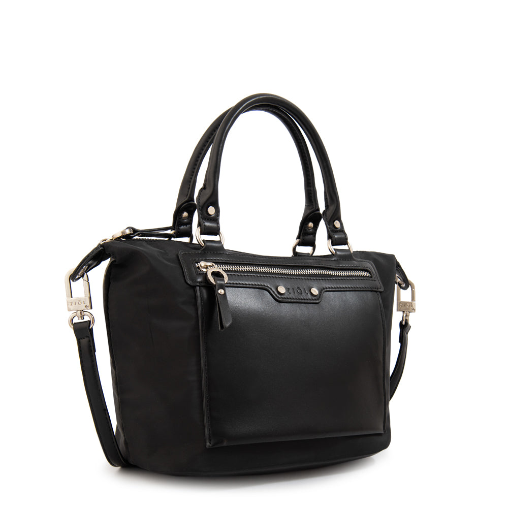 Cartera tote fanny mediana negro