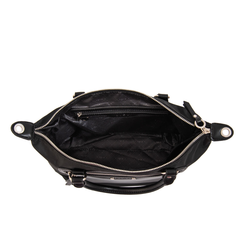 Cartera tote fanny mediana negro