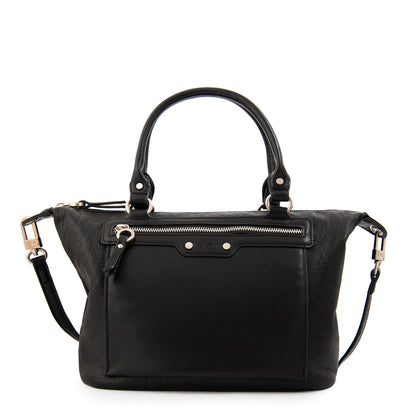 Cartera tote fanny mediana negro especial