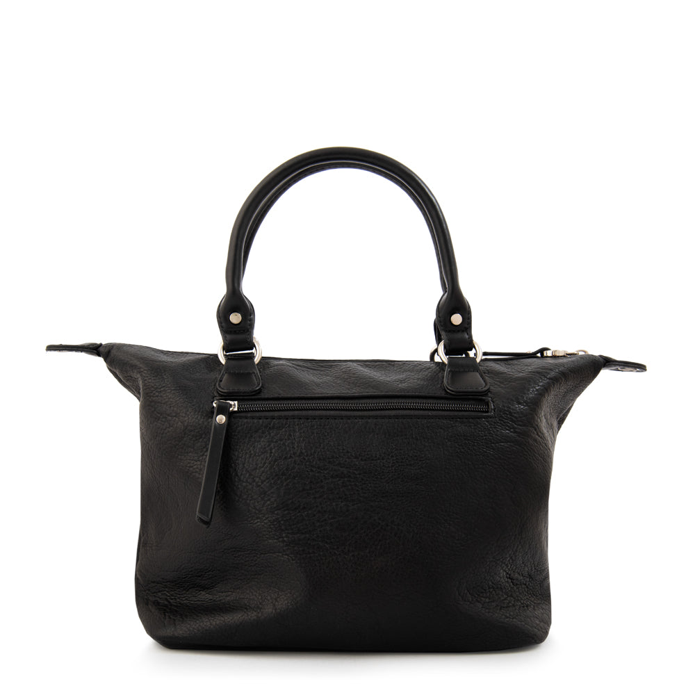 Cartera tote fanny mediana negro especial