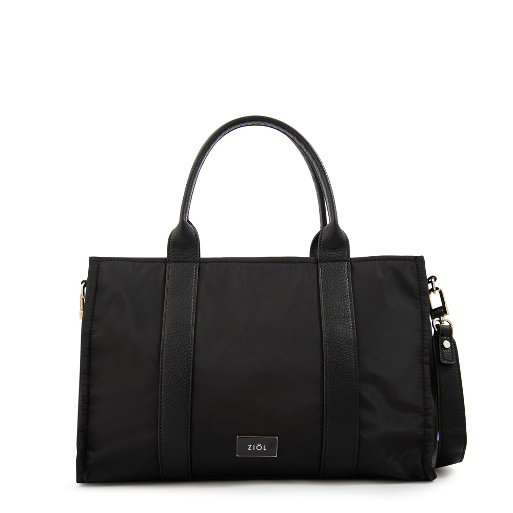 Cartera tote porta notebook olga grande negro