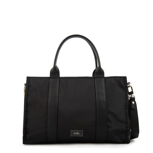 Cartera tote porta notebook olga grande negro
