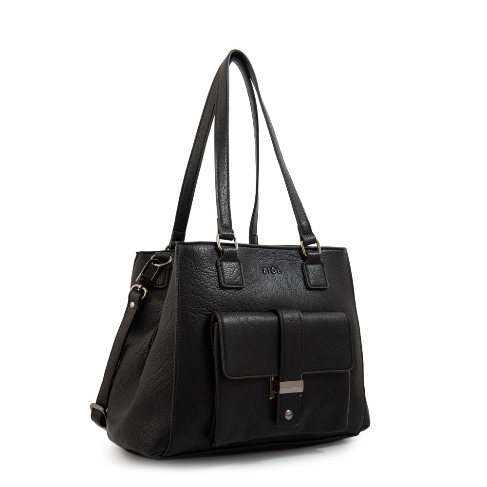 Cartera tote serafina mediana negro