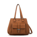 Cartera tote serafina mediana café medio