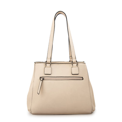 Cartera tote serafina mediana blanco crudo