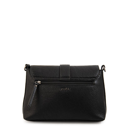 Cartera Bandolera con tapa serafina pequeña negro