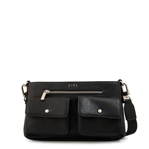 Cartera bandolera alisa pequeña