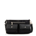 Cartera bandolera alisa pequeña negro especial