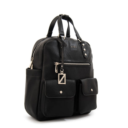 Mochila alisa mediana negro