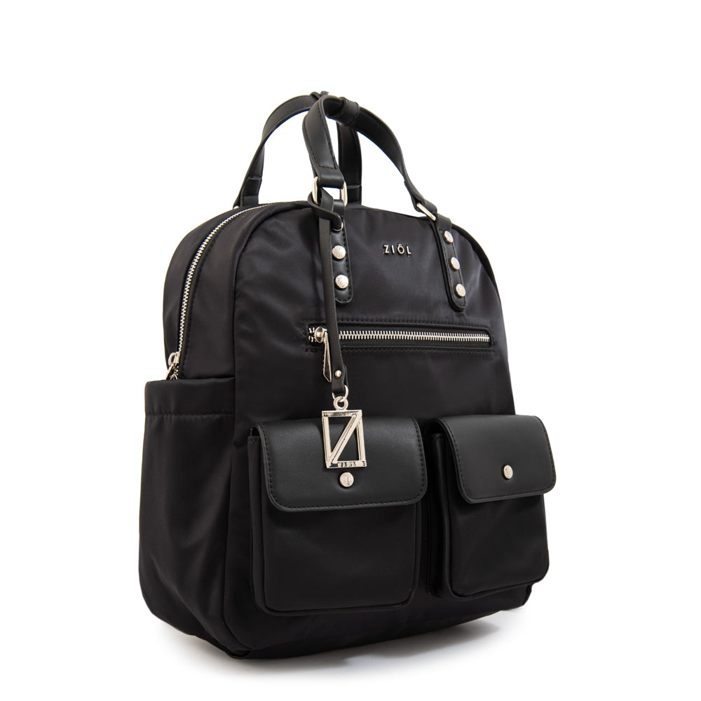 Mochila alisa mediana negro especial