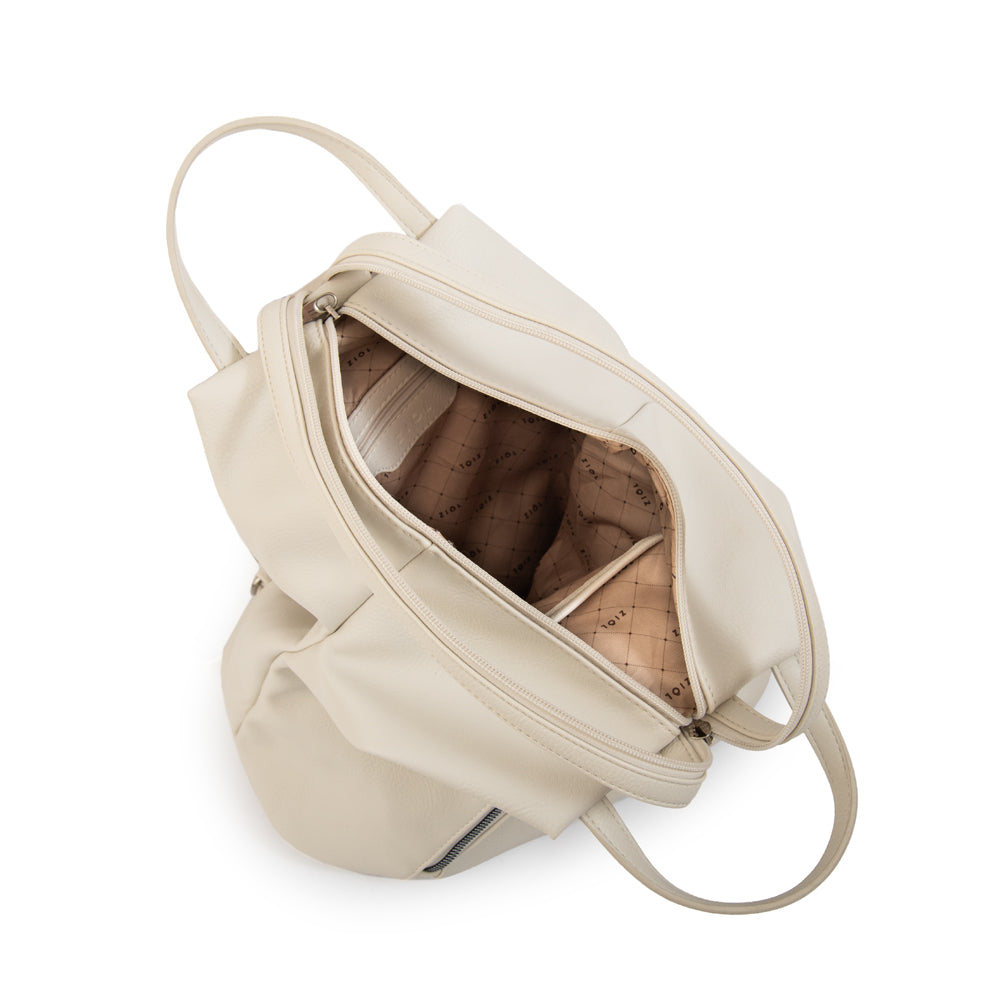 Mochila vonetta mediana blanco crudo