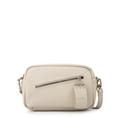 Cartera Bandolera vonetta mediana blanco crudo
