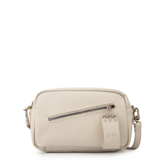 Cartera Bandolera vonetta mediana blanco crudo