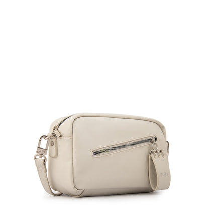 Cartera Bandolera vonetta mediana blanco crudo