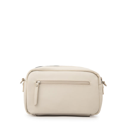 Cartera Bandolera vonetta mediana blanco crudo