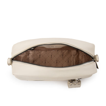 Cartera Bandolera vonetta mediana blanco crudo