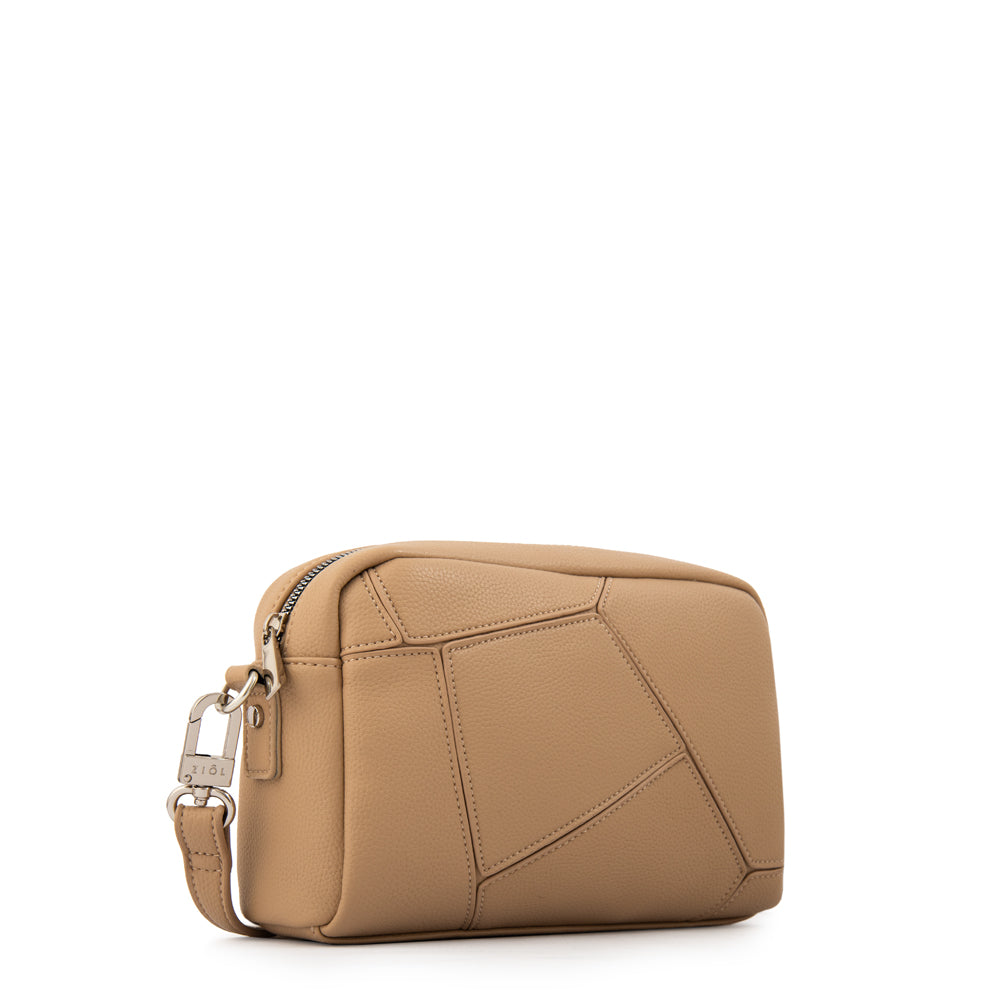 Cartera bandolera javiera mediana taupe