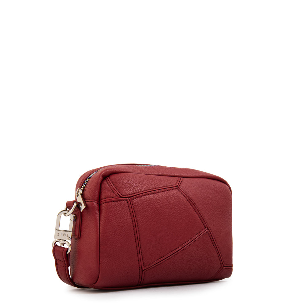 Cartera bandolera javiera mediana rojo