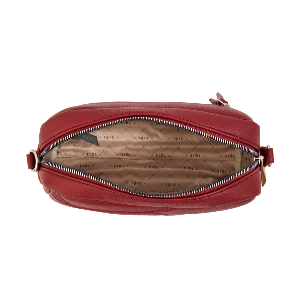 Cartera bandolera javiera mediana rojo