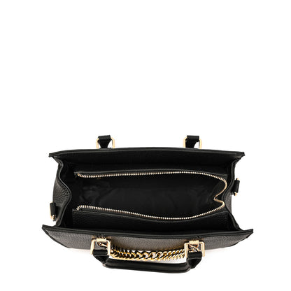 Cartera tote cala mediana negro