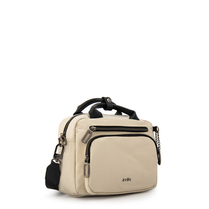 Cartera Bandolera ada mediana blanco crudo