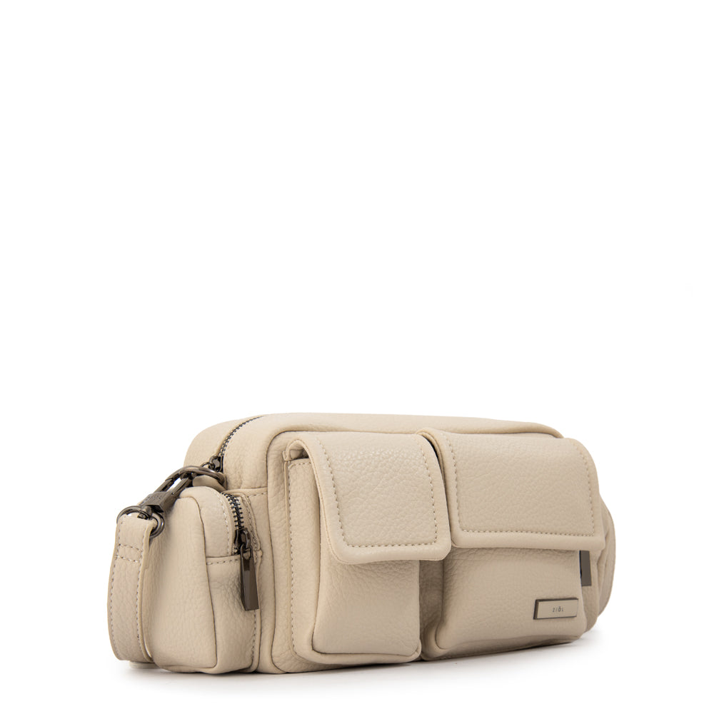 Cartera bandolera blair mediana blanco crudo
