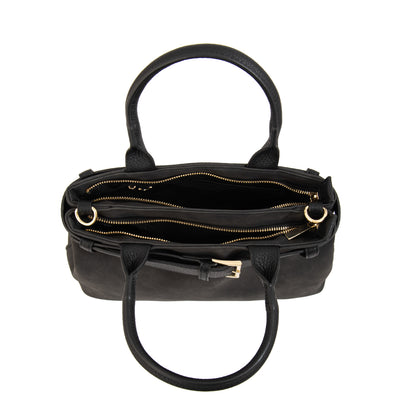 Cartera tote marina mediana negro