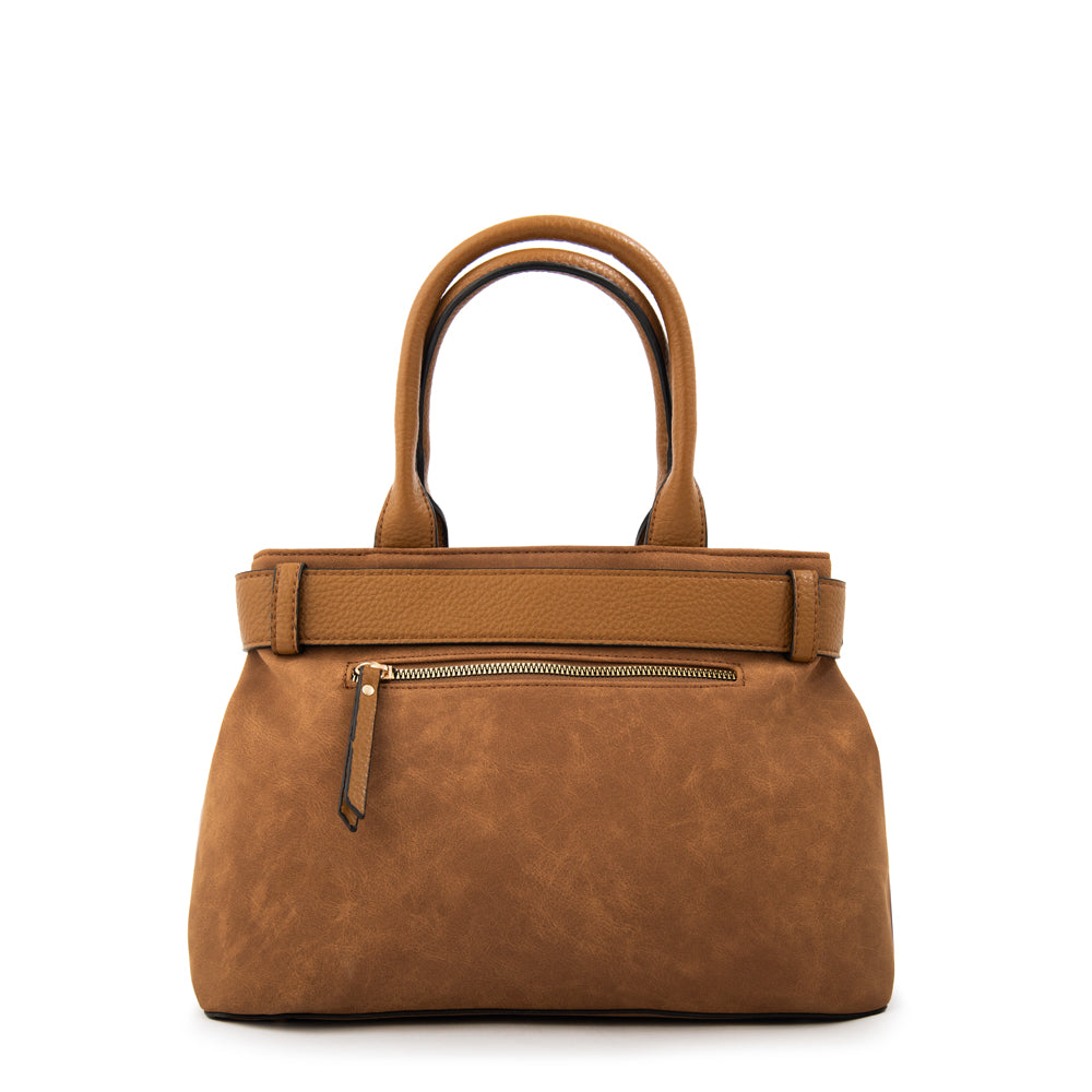 Cartera tote marina mediana café