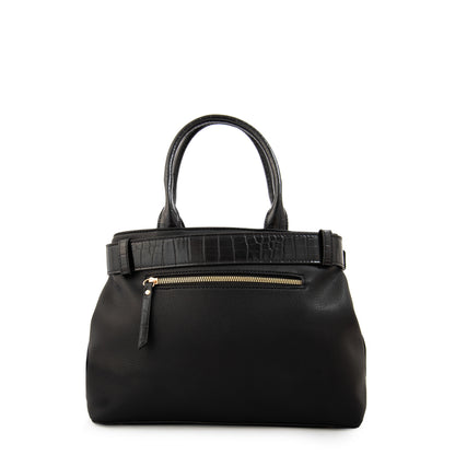 Cartera tote marina mediana negro