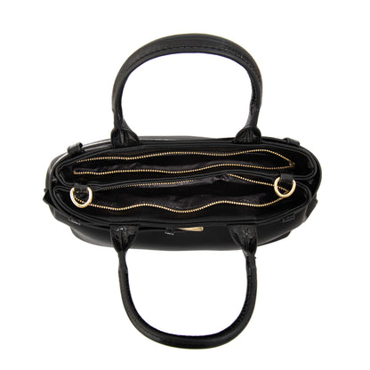 Cartera tote marina mediana negro
