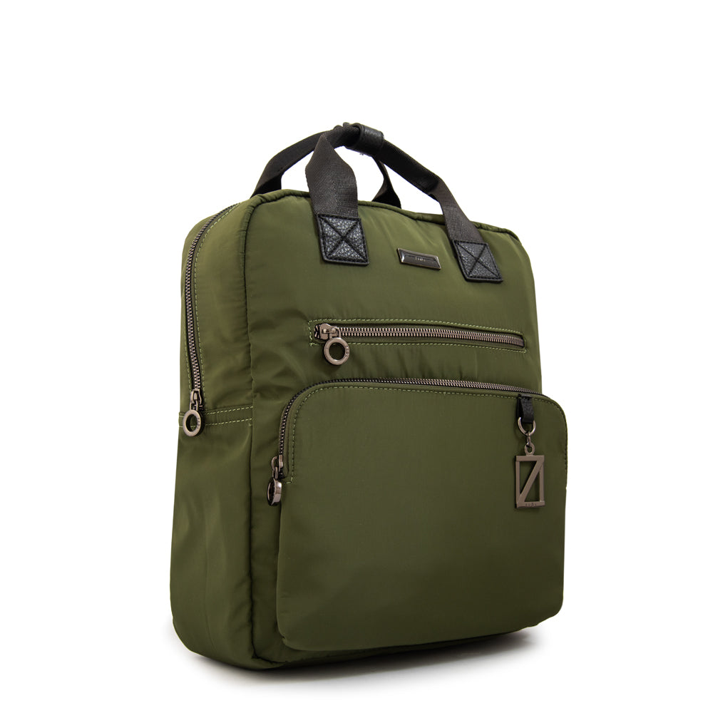 Mochila helena mediana verde oliva