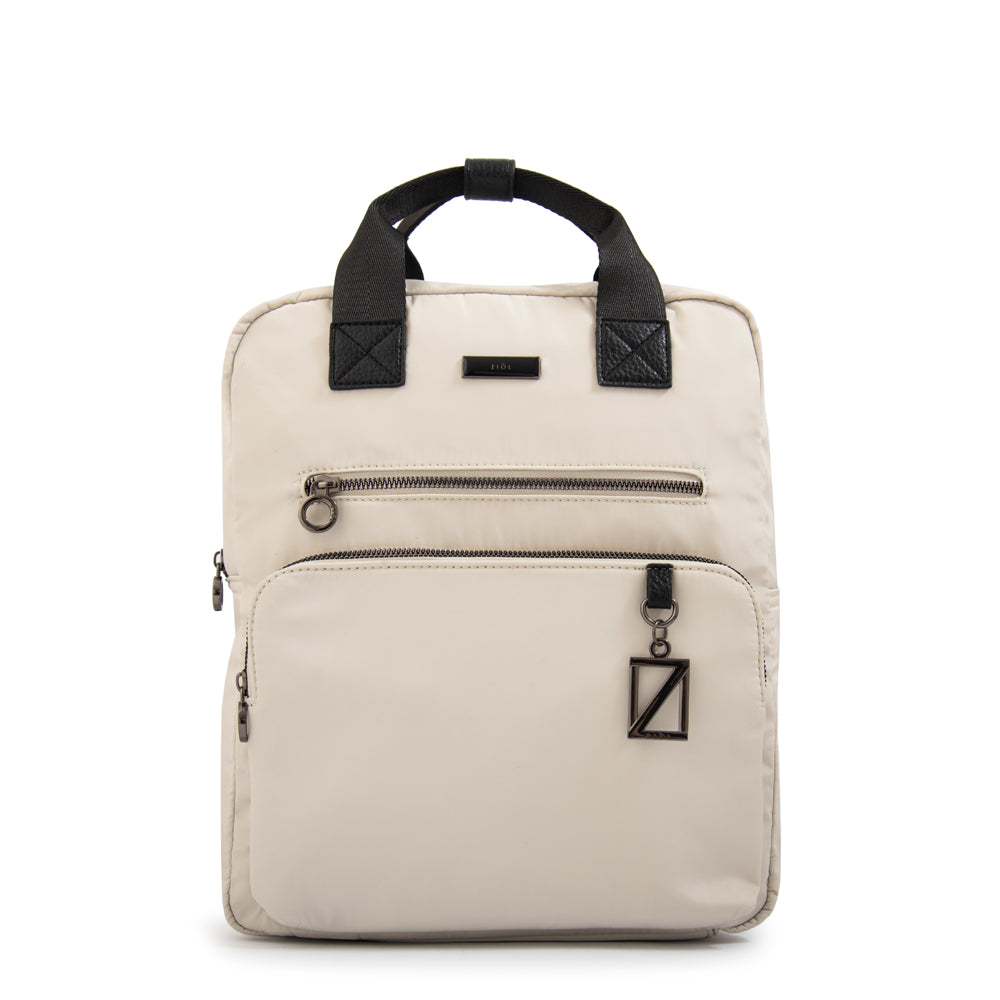 Mochila helena mediana blanco crudo