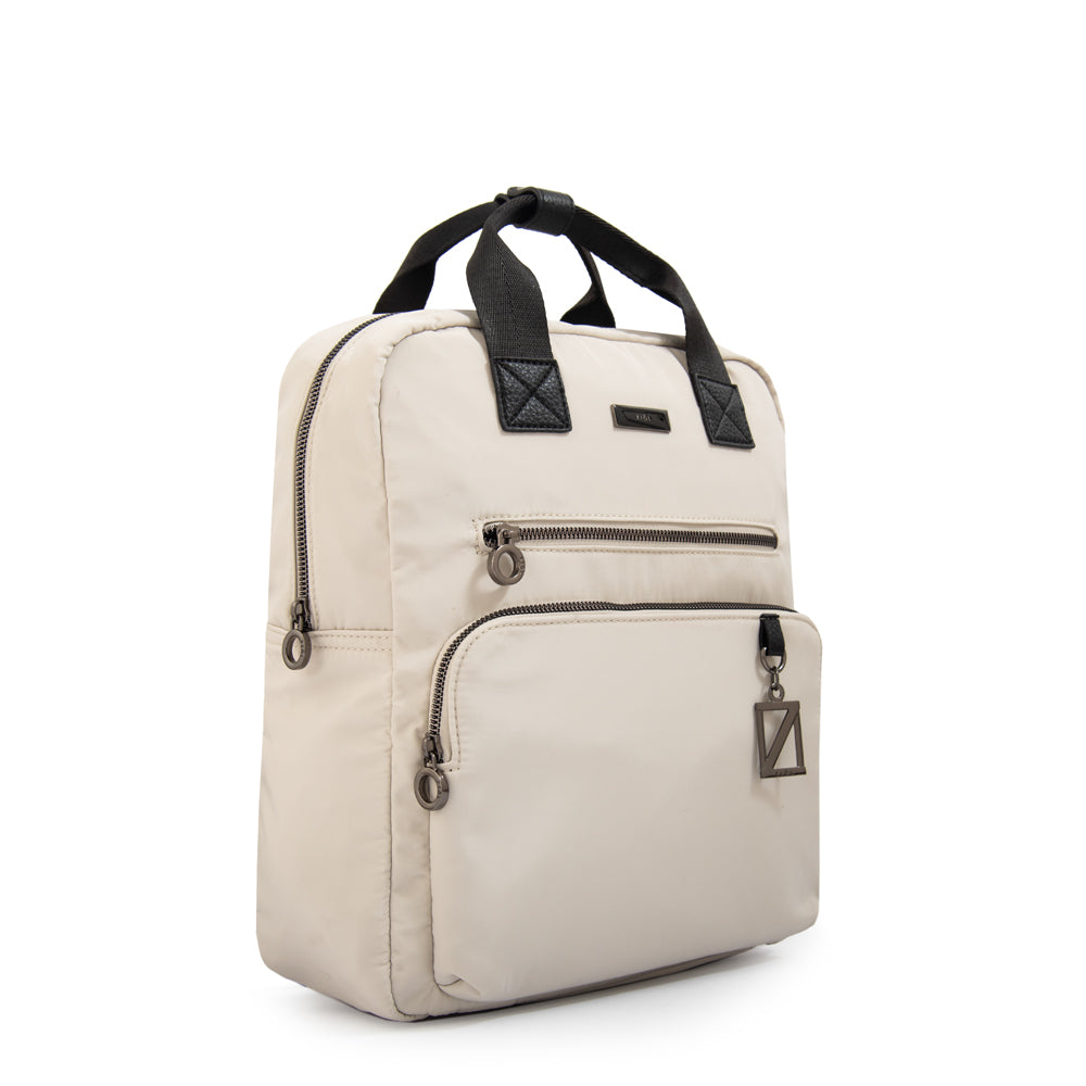 Mochila helena mediana blanco crudo