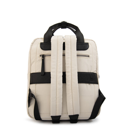 Mochila helena mediana blanco crudo