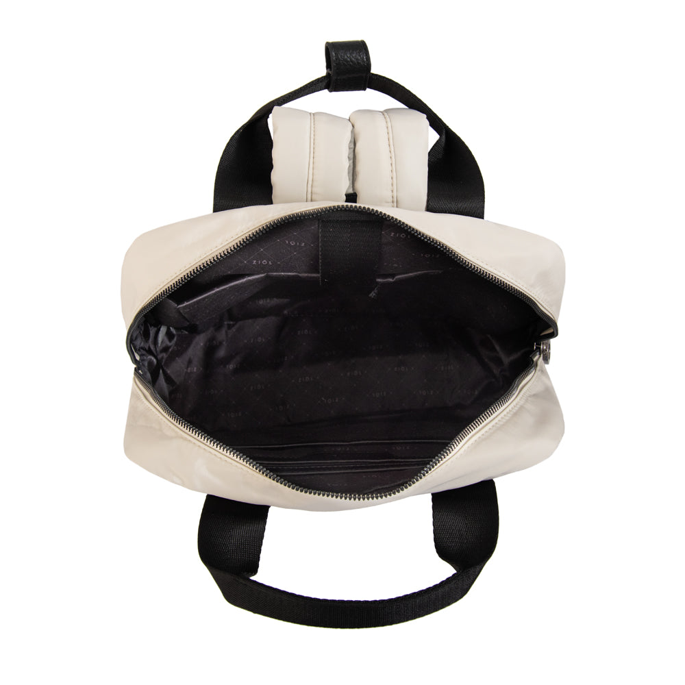 Mochila helena mediana blanco crudo