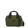 Cartera bandolera con asas helena pequeña verde oliva