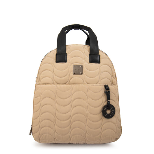 Mochila abigail mediana beige