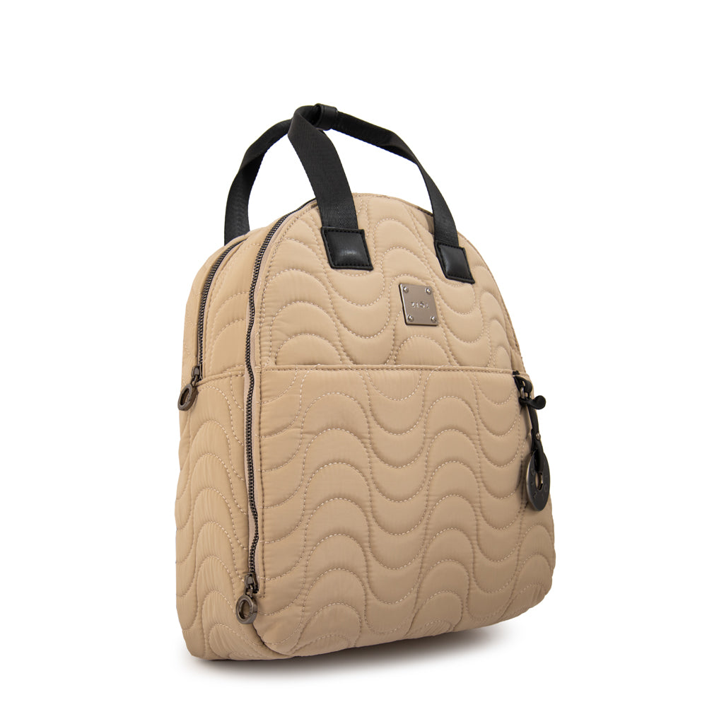 Mochila abigail mediana beige