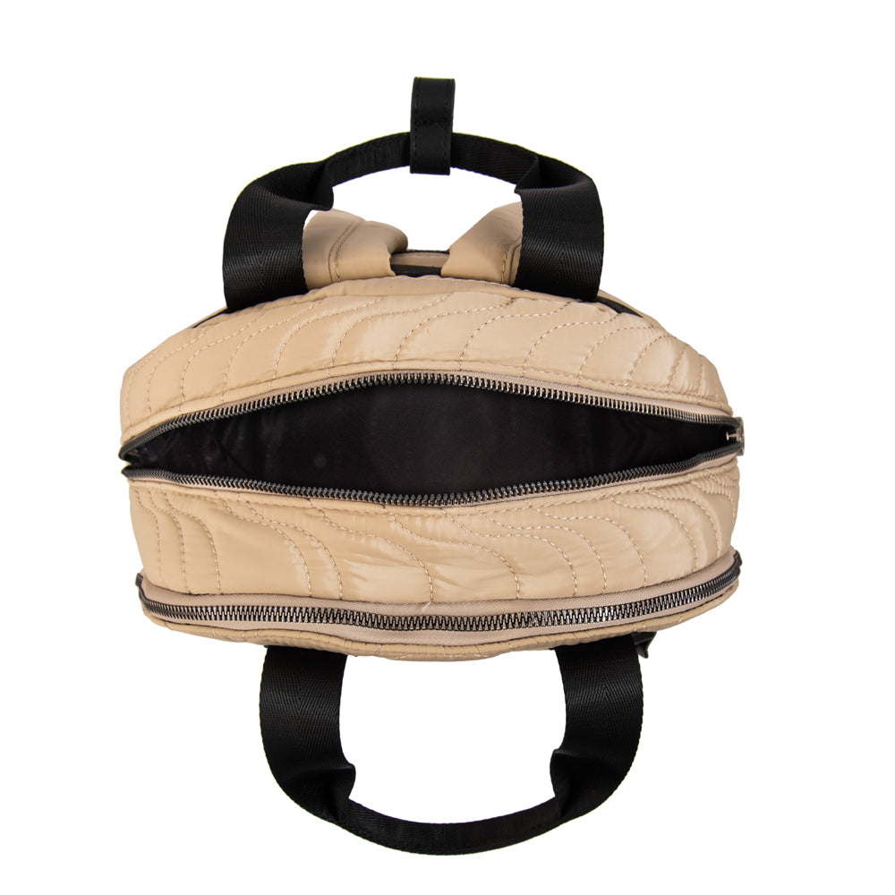Mochila abigail mediana beige